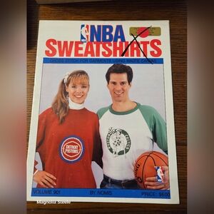 NBA Sweatshirts Counted Cross Stitch Charted Designs Book Nomis Volume 901